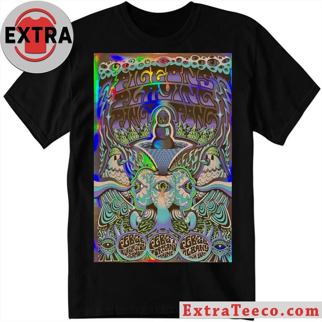 Pigeons Playing Ping Pong Poster Portland Poster Feb 27 2026 Shirt Unisex T-shirt, Sweatshirt, Hoodie, Long Sleeve Tee - T-Shirt, Sweatshirt, Hoodie