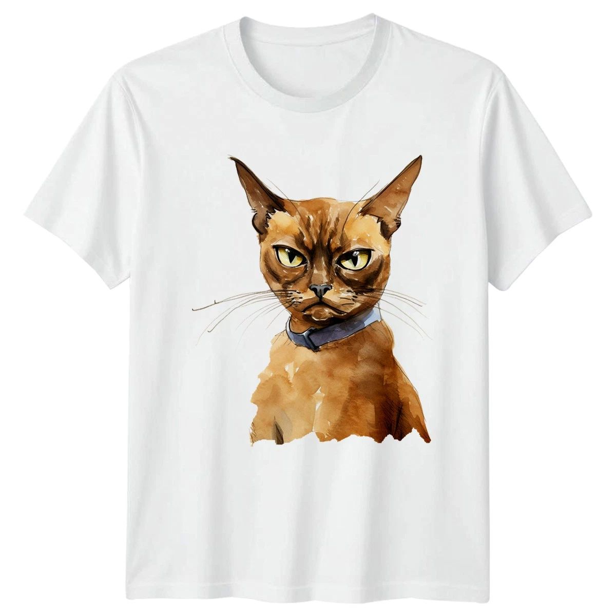 Watercolor Grumpy Cat T-Shirt Abyssinian Breed Cats Gift For Him And Her Unisex T-shirt, Sweatshirt, Hoodie, Long Sleeve Tee - T-Shirt, Sweatshirt, Hoodie