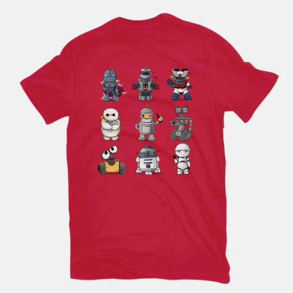 Cool T-shirt with a cute little robot design for men and women Unisex T-shirt, Sweatshirt, Hoodie, Long Sleeve Tee - T-Shirt, Sweatshirt, Hoodie