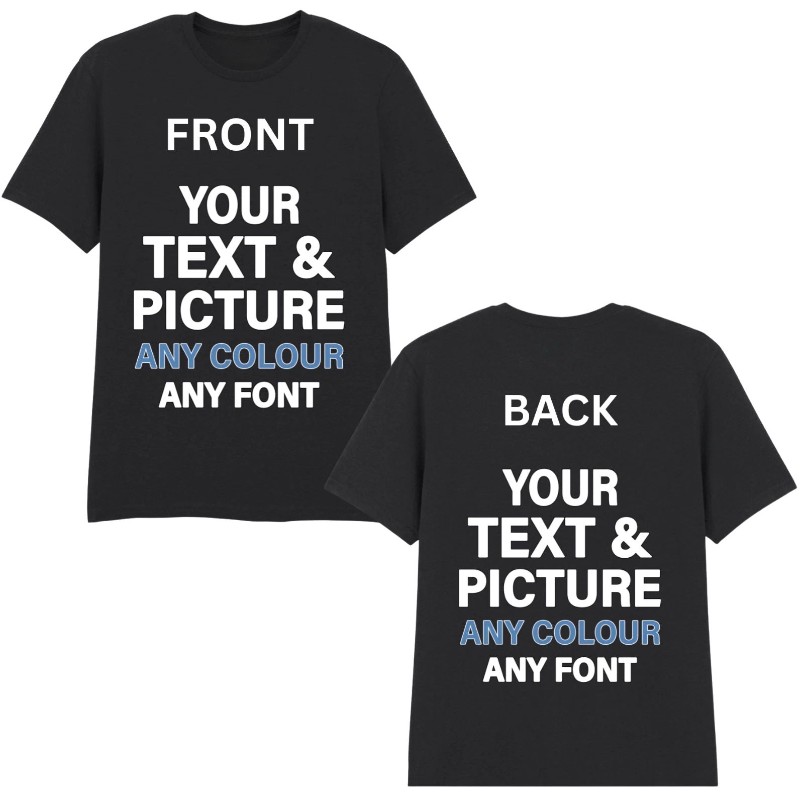 Custom Family T-Shirt Personalised Photo Text Logo Birthday Gift Men Women Kids Unisex T-shirt, Sweatshirt, Hoodie, Long Sleeve Tee - T-Shirt, Sweatshirt, Hoodie