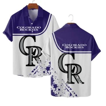 Colorado Rockies Minimalist Splash Hawaiian Shirt Unisex T-shirt, Sweatshirt, Hoodie, Long Sleeve Tee - T-Shirt, Sweatshirt, Hoodie