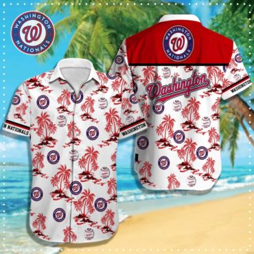 Washington Nationals Summer Vibes Hawaiian Shirt Unisex T-shirt, Sweatshirt, Hoodie, Long Sleeve Tee - T-Shirt, Sweatshirt, Hoodie