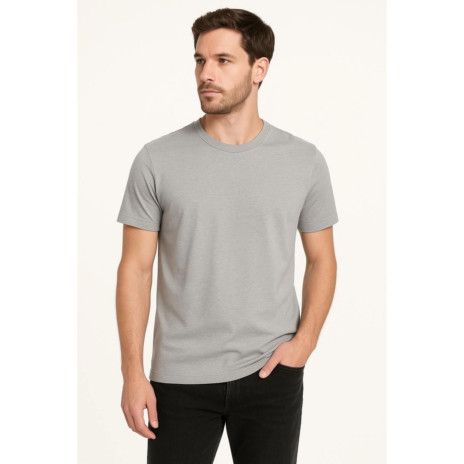 Gray TShirt Mens Small Classic Summer Crew Neck Short Sleeves Modern Minimalist Unisex T-shirt, Sweatshirt, Hoodie, Long Sleeve Tee - T-Shirt, Sweatshirt, Hoodie