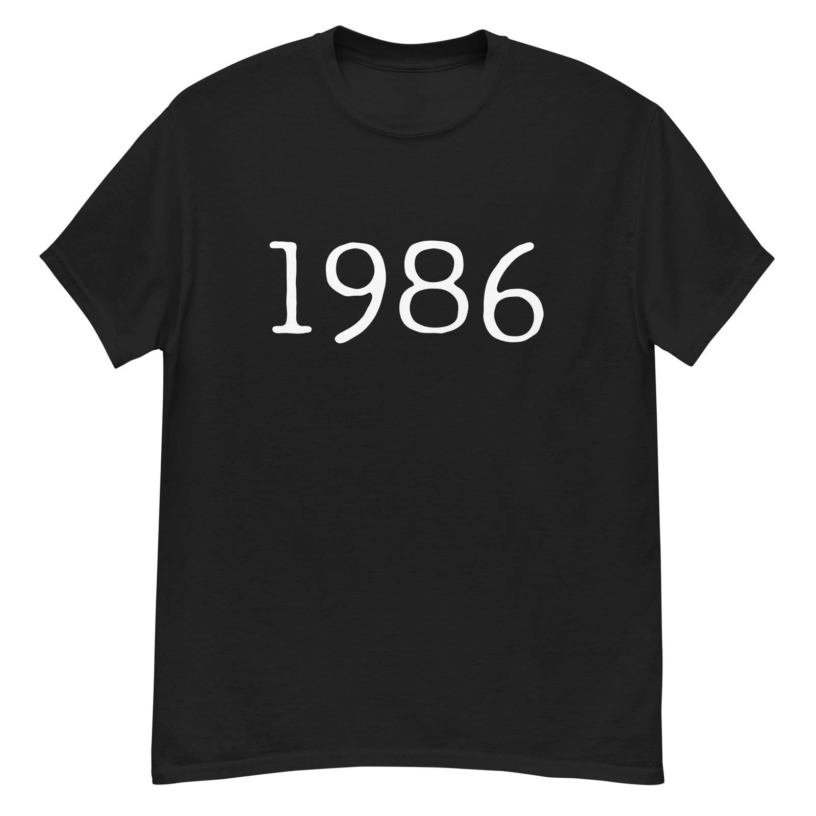1986 Black tshirt t-shirt the 80s Unisex T-shirt, Sweatshirt, Hoodie, Long Sleeve Tee - T-Shirt, Sweatshirt, Hoodie