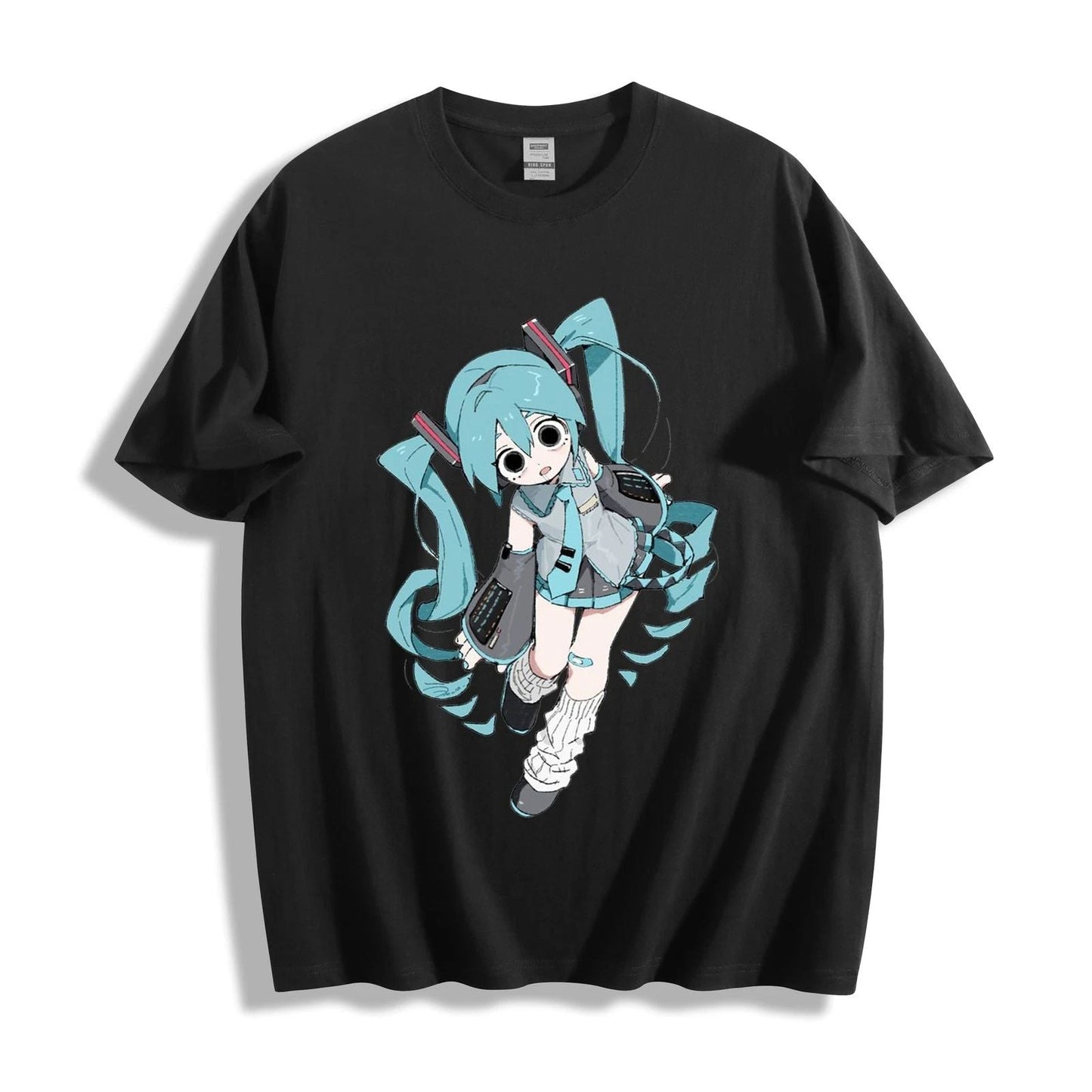 Hatsune Miku Chibi Keyboard Wings T-Shirt - Ribbon Pose Design Unisex Tee Unisex T-shirt, Sweatshirt, Hoodie, Long Sleeve Tee - T-Shirt, Sweatshirt, Hoodie