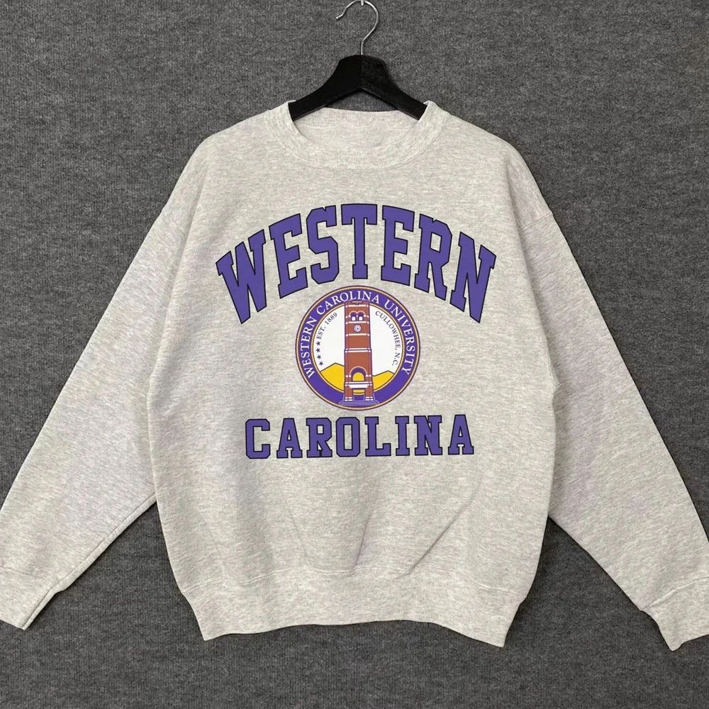 Vintage 90s Western Carolina University Sweatshirt  T-Shirt, Sweatshirt & Hoodie Unisex T-shirt, Sweatshirt, Hoodie, Long Sleeve Tee - T-Shirt, Sweatshirt, Hoodie