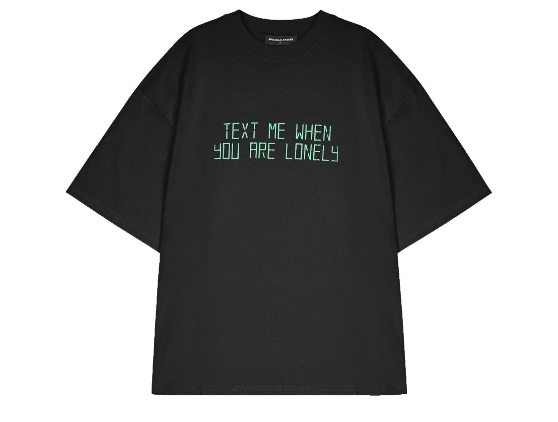 Pegador Bleek Boxy Oversized Tee T-Shirt Print Washed Black Men Men Black Unisex T-shirt, Sweatshirt, Hoodie, Long Sleeve Tee - T-Shirt, Sweatshirt, Hoodie
