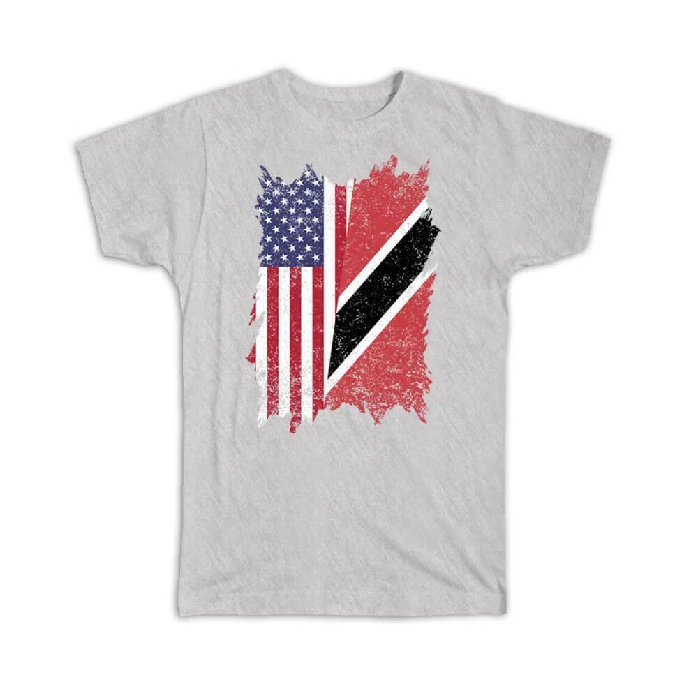 Gift T-Shirt : United States Trinidad and Tobago American Trinidadian Unisex T-shirt, Sweatshirt, Hoodie, Long Sleeve Tee - T-Shirt, Sweatshirt, Hoodie
