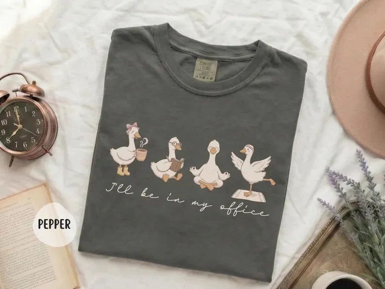 Cute Goose Self Care Mental Health Comfort Tee Unisex T-shirt, Sweatshirt, Hoodie, Long Sleeve Tee - T-Shirt, Sweatshirt, Hoodie