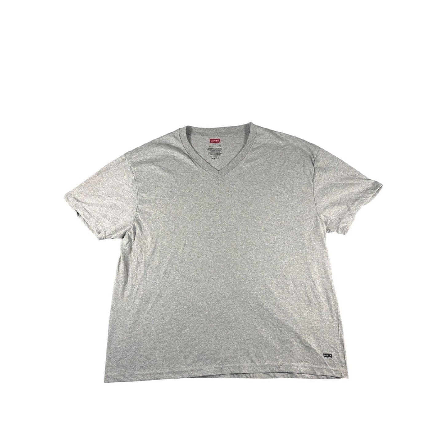 Levis Mens XL Heather Gray V-Neck Short Sleeve T-Shirt Cotton Blend Basic Tee Unisex T-shirt, Sweatshirt, Hoodie, Long Sleeve Tee - T-Shirt, Sweatshirt, Hoodie