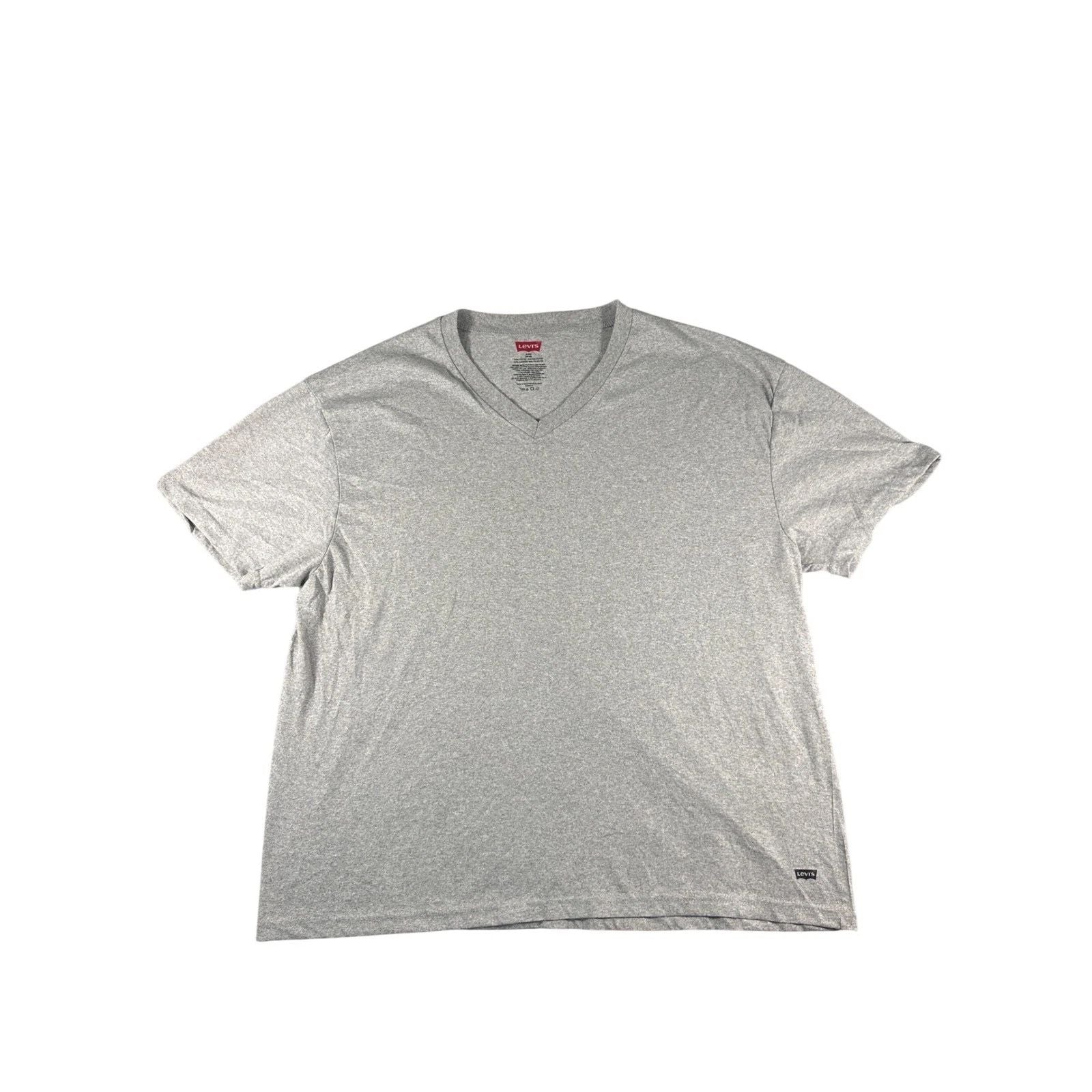 Levis Mens XL Heather Gray V-Neck Short Sleeve T-Shirt Cotton Blend Basic Tee Unisex T-shirt, Sweatshirt, Hoodie, Long Sleeve Tee - T-Shirt, Sweatshirt, Hoodie
