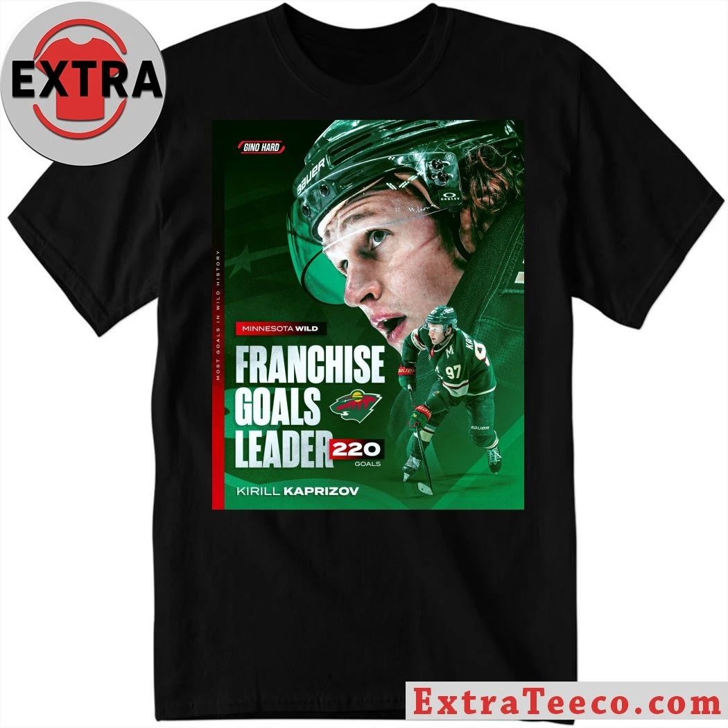 Kirill Kaprizov, vice-captain of the Minnesota Wild ice hockey team in the National Ice Hockey League Shirt - T-Shirt, Sweatshirt, Hoodie