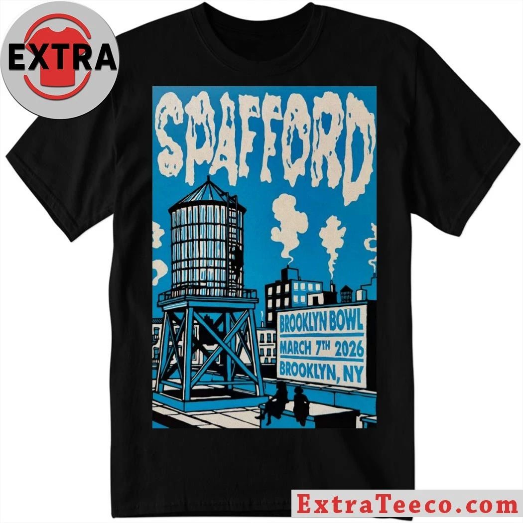 Spafford Brooklyn NY On March 7 2026 Tour Poster Shirt Unisex T-shirt, Sweatshirt, Hoodie, Long Sleeve Tee - T-Shirt, Sweatshirt, Hoodie