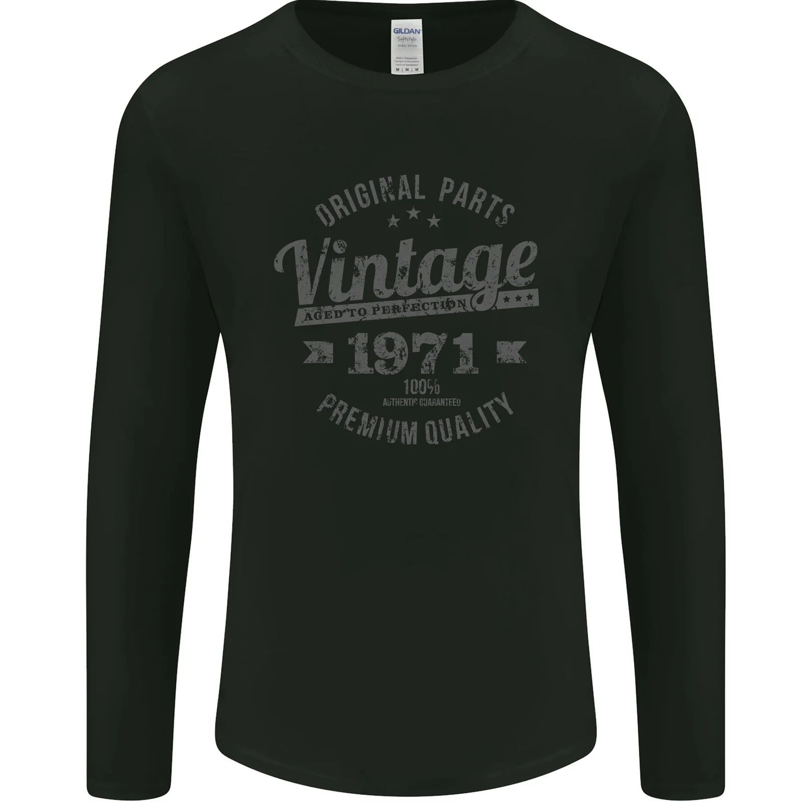 Vintage Year 55th Birthday 1971 Mens Long Sleeve T-Shirt Unisex T-shirt, Sweatshirt, Hoodie, Long Sleeve Tee - T-Shirt, Sweatshirt, Hoodie
