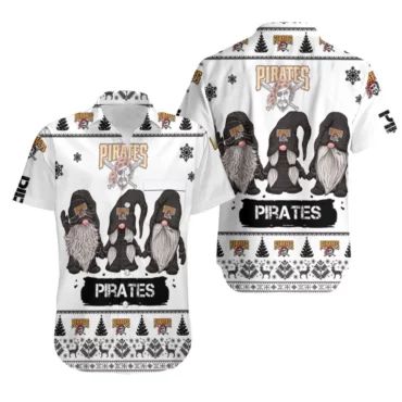 Pittsburgh Pirates Holiday Gnome Hawaiian Shirt Unisex T-shirt, Sweatshirt, Hoodie, Long Sleeve Tee - T-Shirt, Sweatshirt, Hoodie