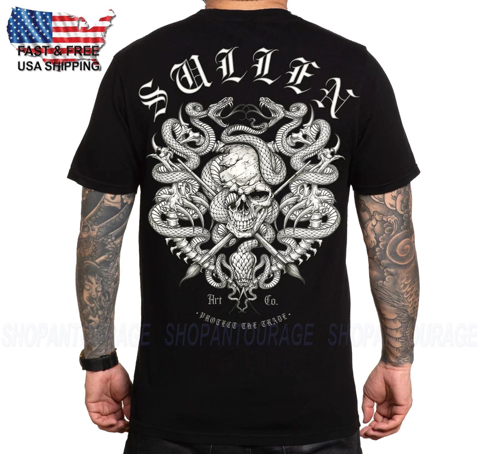 Sullen Art Collective Bones Badge Premium SCM7273 Short Sleeve T-shirt For Men Unisex T-shirt, Sweatshirt, Hoodie, Long Sleeve Tee - T-Shirt, Sweatshirt, Hoodie