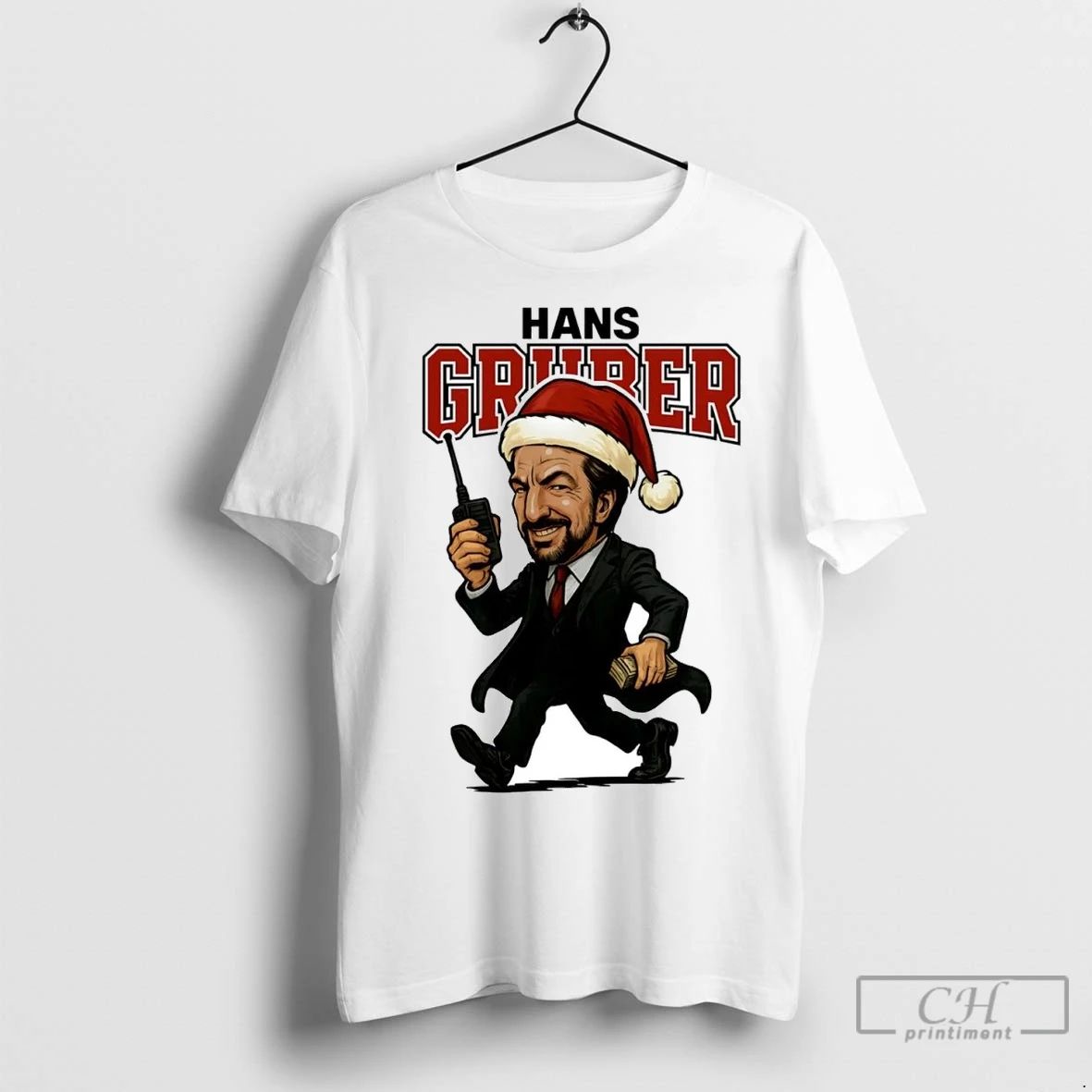 Premium Hans Gruber Die Hard Wishes You A Merry Christmas Unisex T-shirt, Sweatshirt, Hoodie, Long Sleeve Tee - T-Shirt, Sweatshirt, Hoodie