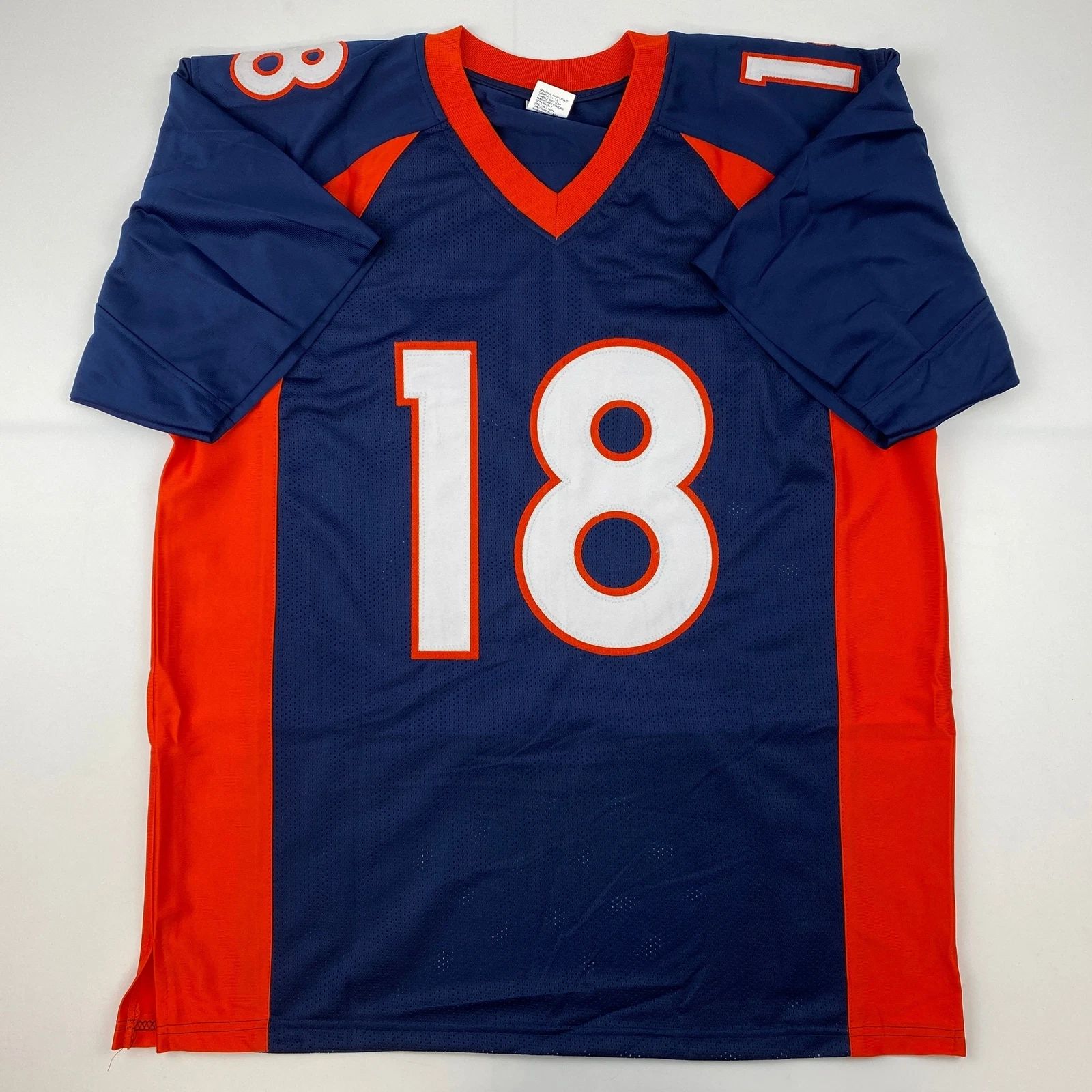Peyton Manning Denver Blue Laser Jersey Unisex T-shirt, Sweatshirt, Hoodie, Long Sleeve Tee - T-Shirt, Sweatshirt, Hoodie