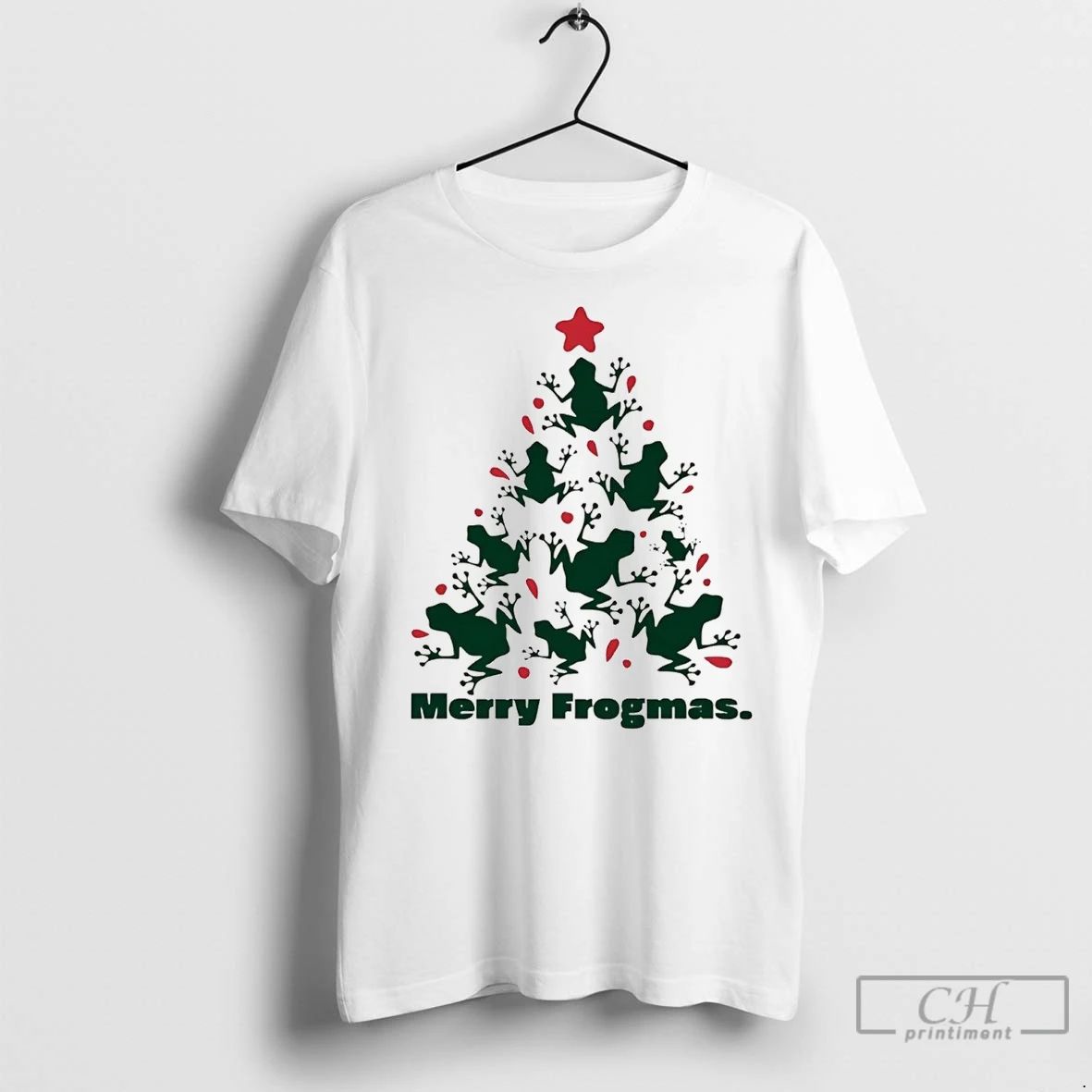 Premium Frog Christmas Tree Merry Frogmas Unisex T-shirt, Sweatshirt, Hoodie, Long Sleeve Tee - T-Shirt, Sweatshirt, Hoodie