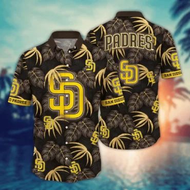 San Diego Padres Midnight Tropics Hawaiian Shirt Unisex T-shirt, Sweatshirt, Hoodie, Long Sleeve Tee - T-Shirt, Sweatshirt, Hoodie