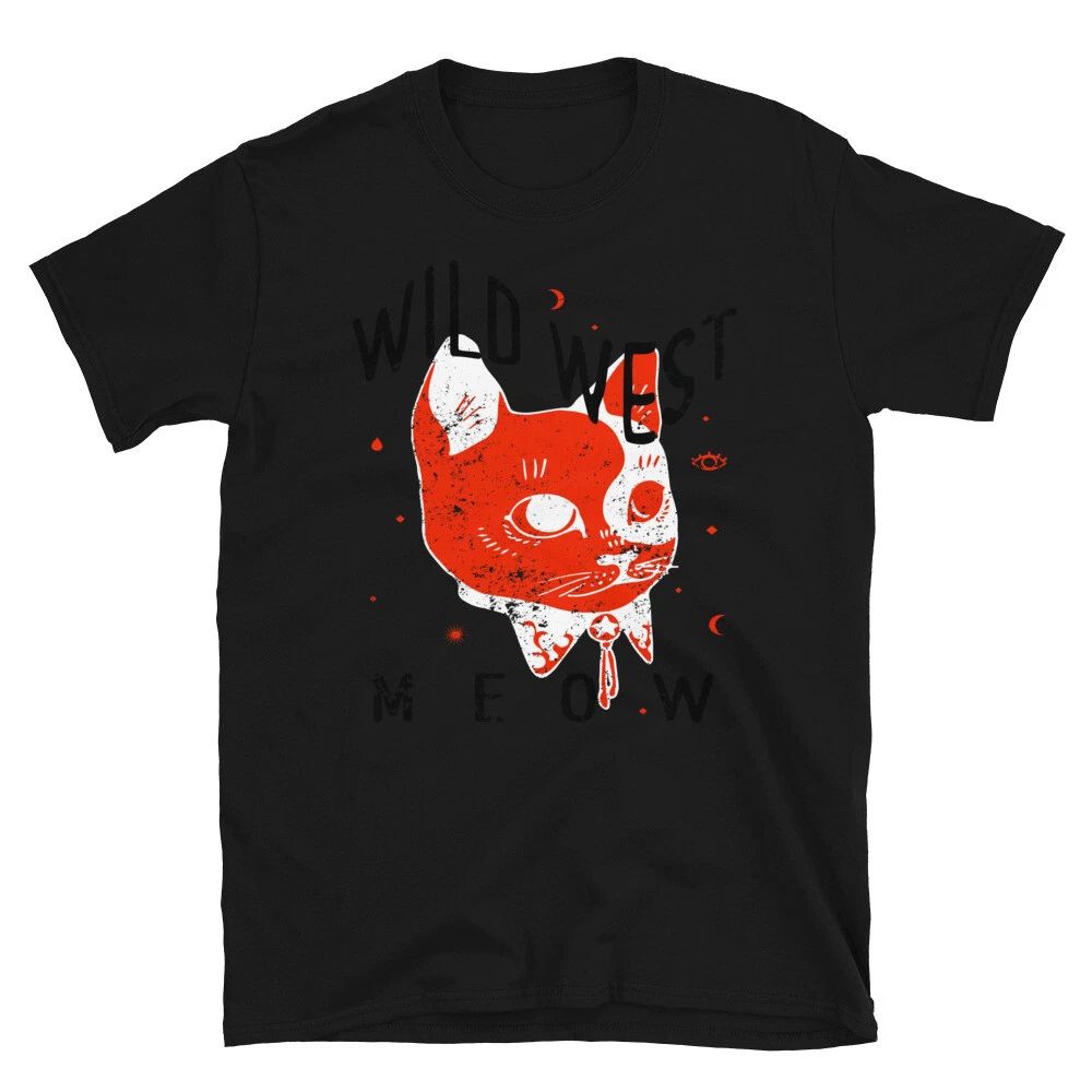 Cat Wild West Red Cat Classic Trendy Design Casual T-Shirt Unisex T-shirt, Sweatshirt, Hoodie, Long Sleeve Tee - T-Shirt, Sweatshirt, Hoodie