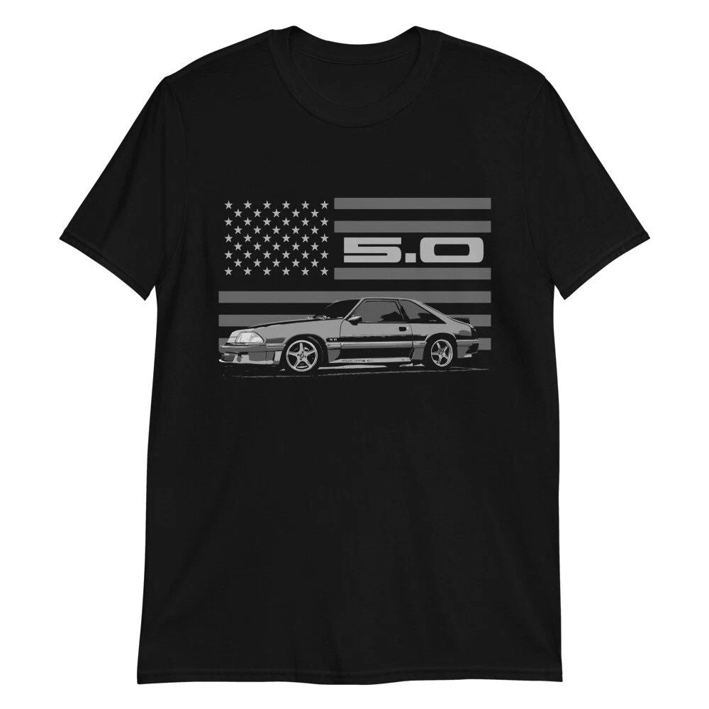 Mustang GT 5.0 Foxbody Fox Body American Icon Short-Sleeve Unisex T-Shirt Unisex T-shirt, Sweatshirt, Hoodie, Long Sleeve Tee - T-Shirt, Sweatshirt, Hoodie