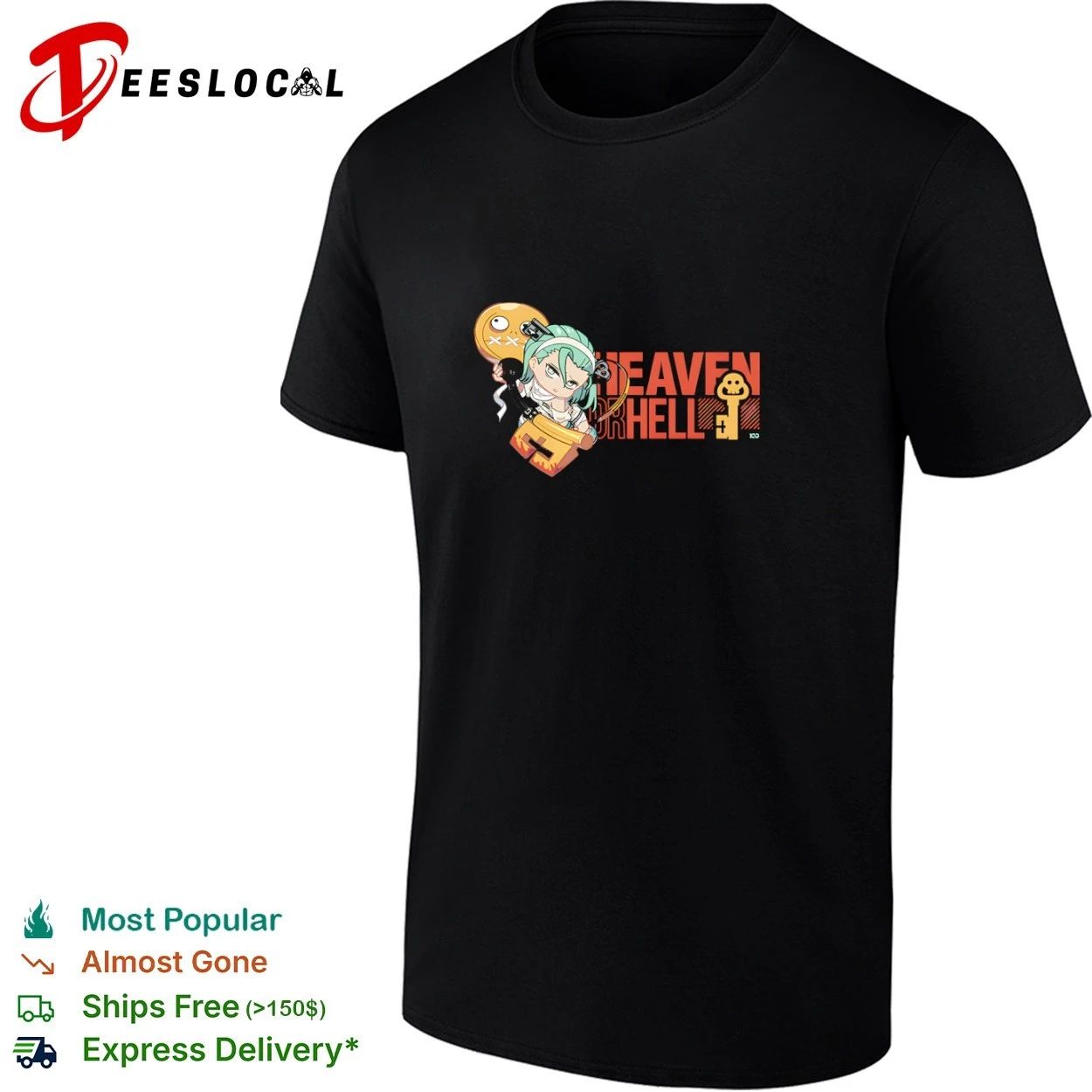 Heaven or Hell Guilty Gear Chibi Character T-shirt Unisex T-shirt, Sweatshirt, Hoodie, Long Sleeve Tee - T-Shirt, Sweatshirt, Hoodie