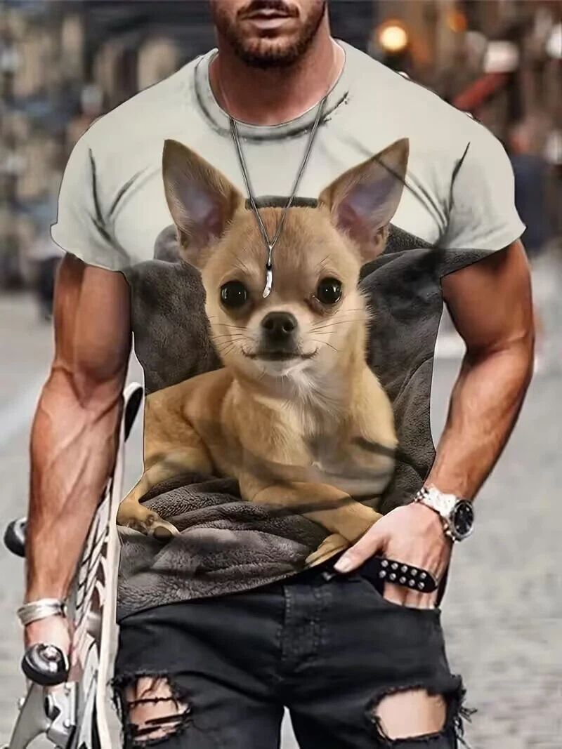 T Shirts Fashion Yellow Dog White Casual Short Sleeve Novelty Trendy T-Shirt Tee Unisex T-shirt, Sweatshirt, Hoodie, Long Sleeve Tee - T-Shirt, Sweatshirt, Hoodie