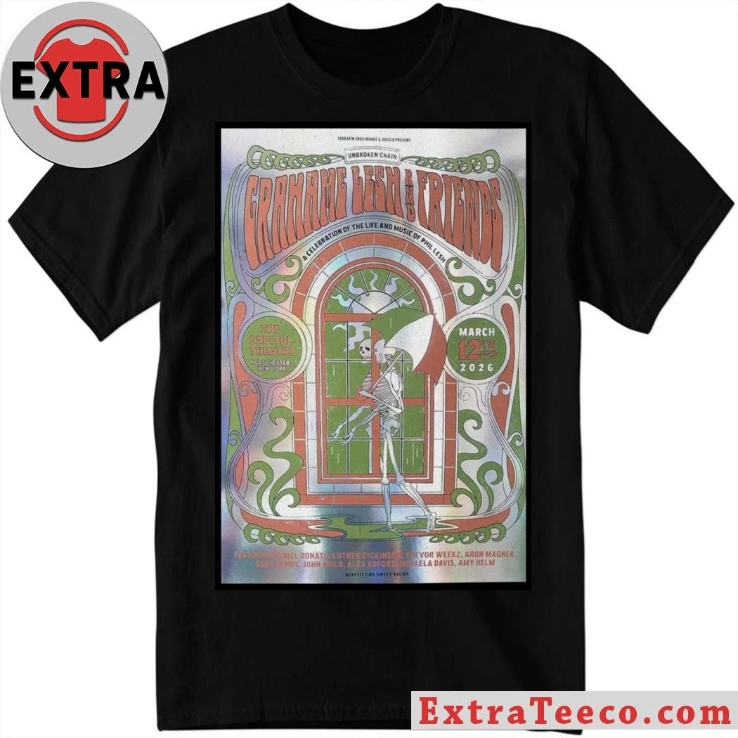 Mar 12 2026 Poster New York Grahame Lesh AND Friends T-Shirt Unisex T-shirt, Sweatshirt, Hoodie, Long Sleeve Tee - T-Shirt, Sweatshirt, Hoodie