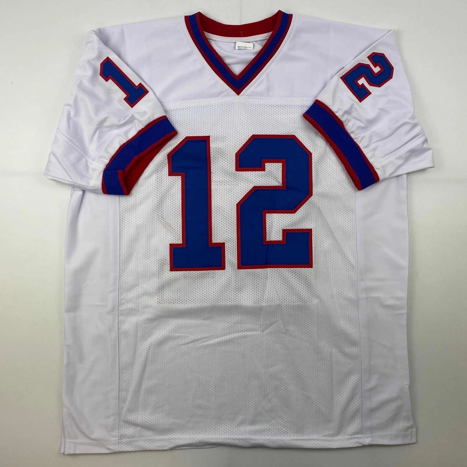Jim Kelly Buffalo White Reprint Jersey Unisex T-shirt, Sweatshirt, Hoodie, Long Sleeve Tee - T-Shirt, Sweatshirt, Hoodie