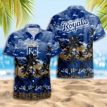Kansas City Royals Palm Beach Hawaiian Shirt Unisex T-shirt, Sweatshirt, Hoodie, Long Sleeve Tee - T-Shirt, Sweatshirt, Hoodie