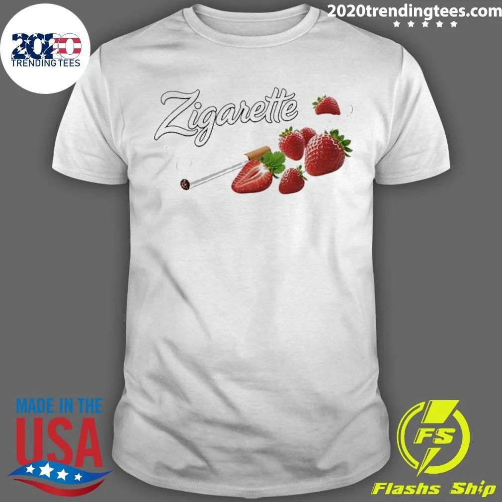 Zigarette Strawberry Cigarette Fruit Funny Shirt Unisex T-shirt, Sweatshirt, Hoodie, Long Sleeve Tee - T-Shirt, Sweatshirt, Hoodie