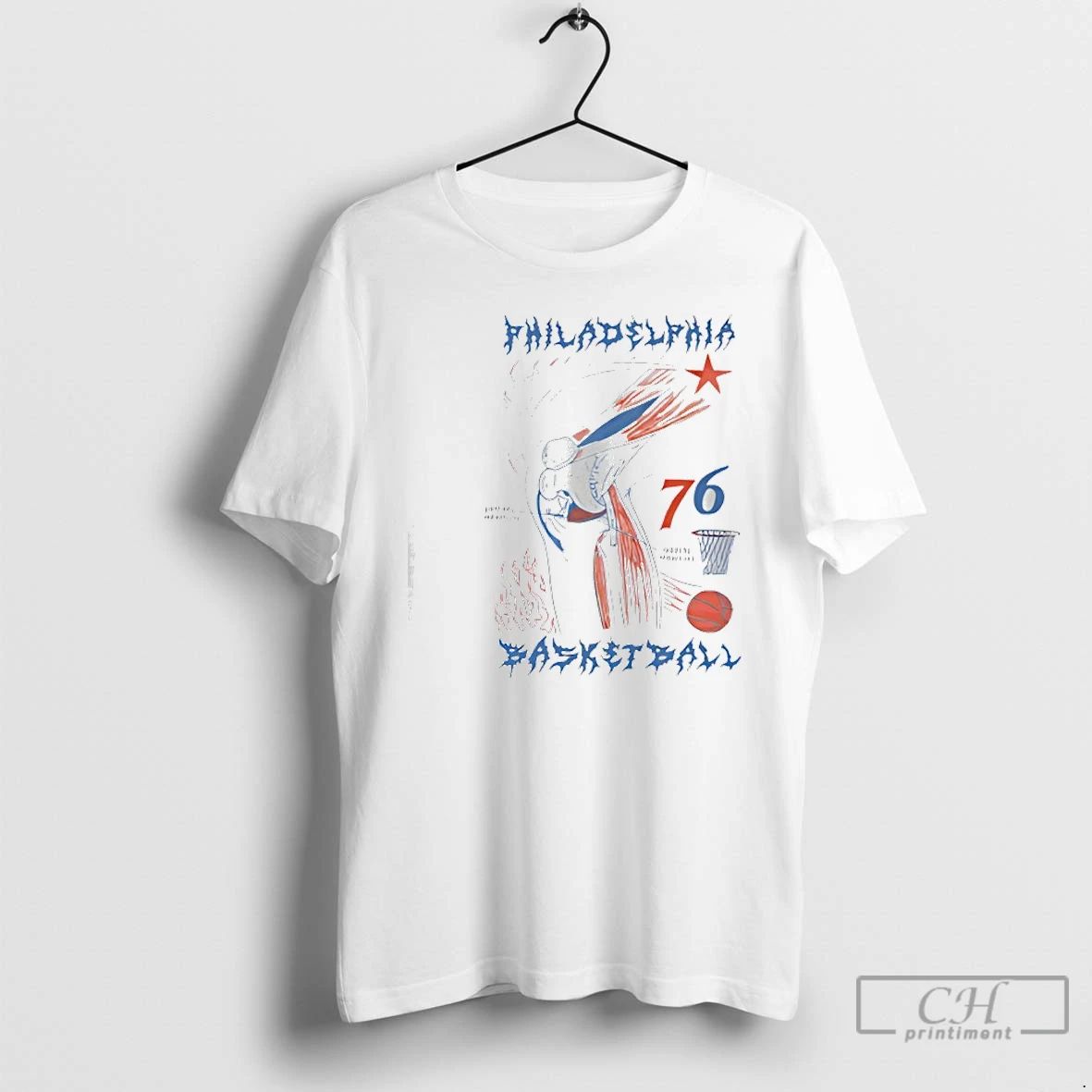 Premium Philadelphia Basketball Knee 76 T Shirts Unisex T-shirt, Sweatshirt, Hoodie, Long Sleeve Tee - T-Shirt, Sweatshirt, Hoodie