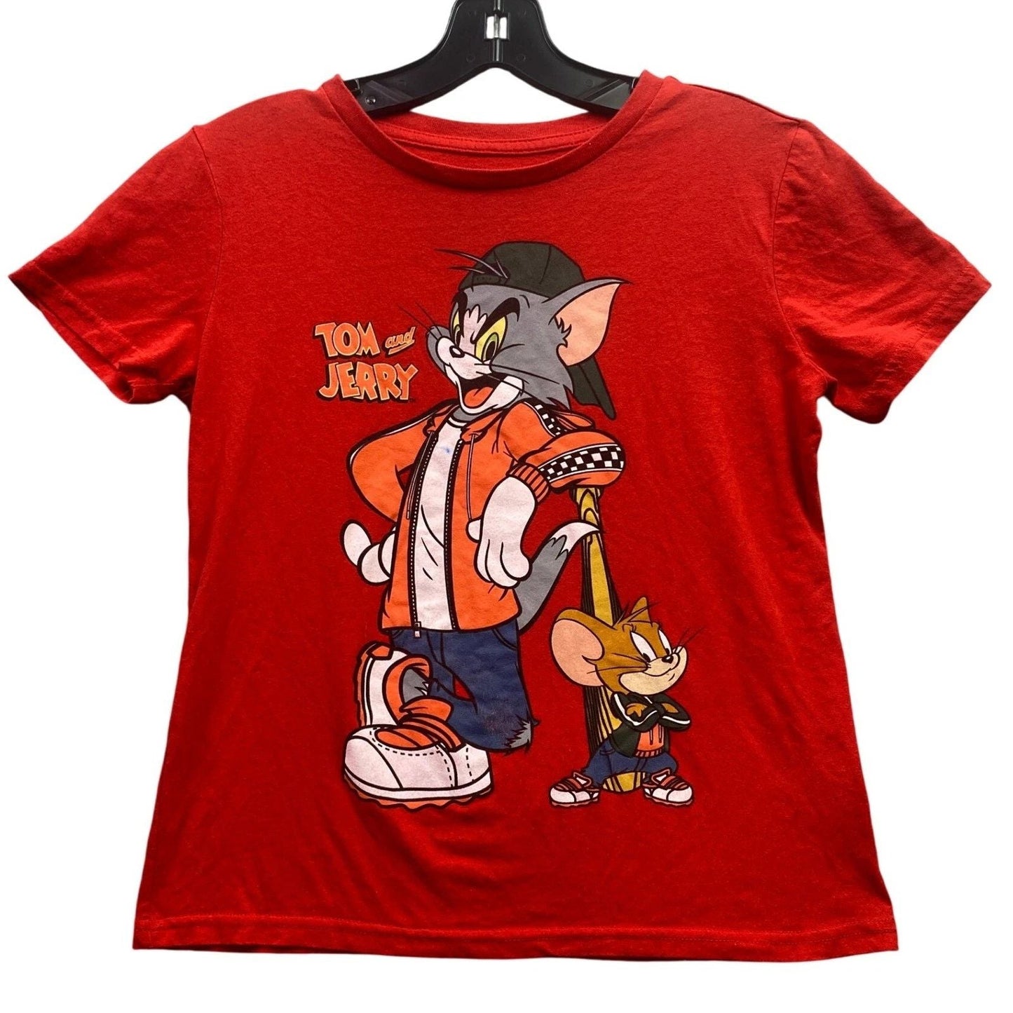 Tom and Jerry Shirt Boys Medium AOP Cartoon Spell Out Everyday Streetwear Unisex T-shirt, Sweatshirt, Hoodie, Long Sleeve Tee - T-Shirt, Sweatshirt, Hoodie
