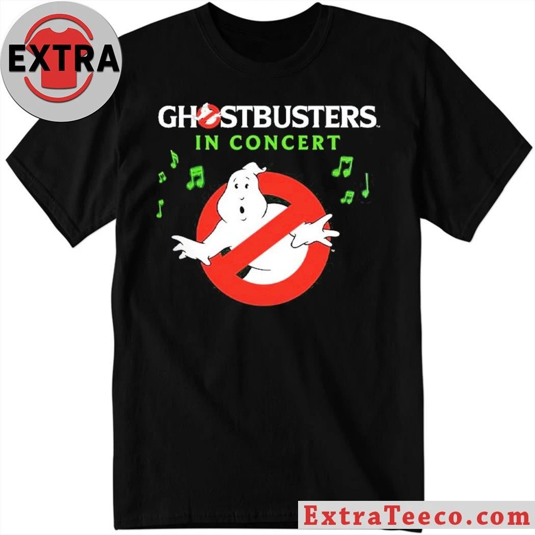 Ghostbusters In Concert 2026 North America Schedule Dates Shirt Unisex T-shirt, Sweatshirt, Hoodie, Long Sleeve Tee - T-Shirt, Sweatshirt, Hoodie