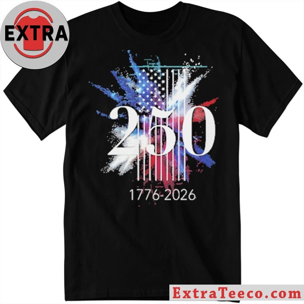USA America 250 Years Flag Shirt Unisex T-shirt, Sweatshirt, Hoodie, Long Sleeve Tee - T-Shirt, Sweatshirt, Hoodie
