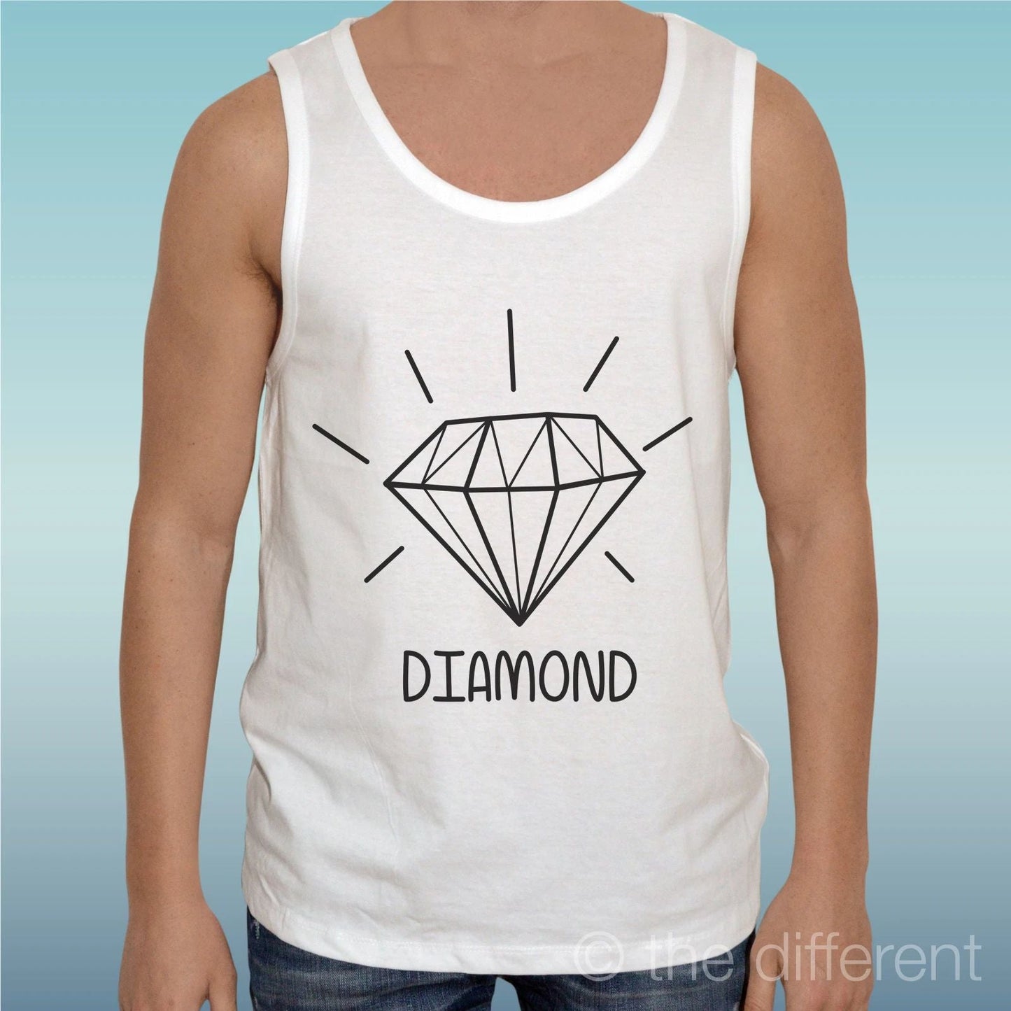 Canotta T-Shirt " Diamond Fashion Diamond " Gift Idea Road To Happiness Unisex T-shirt, Sweatshirt, Hoodie, Long Sleeve Tee - T-Shirt, Sweatshirt, Hoodie