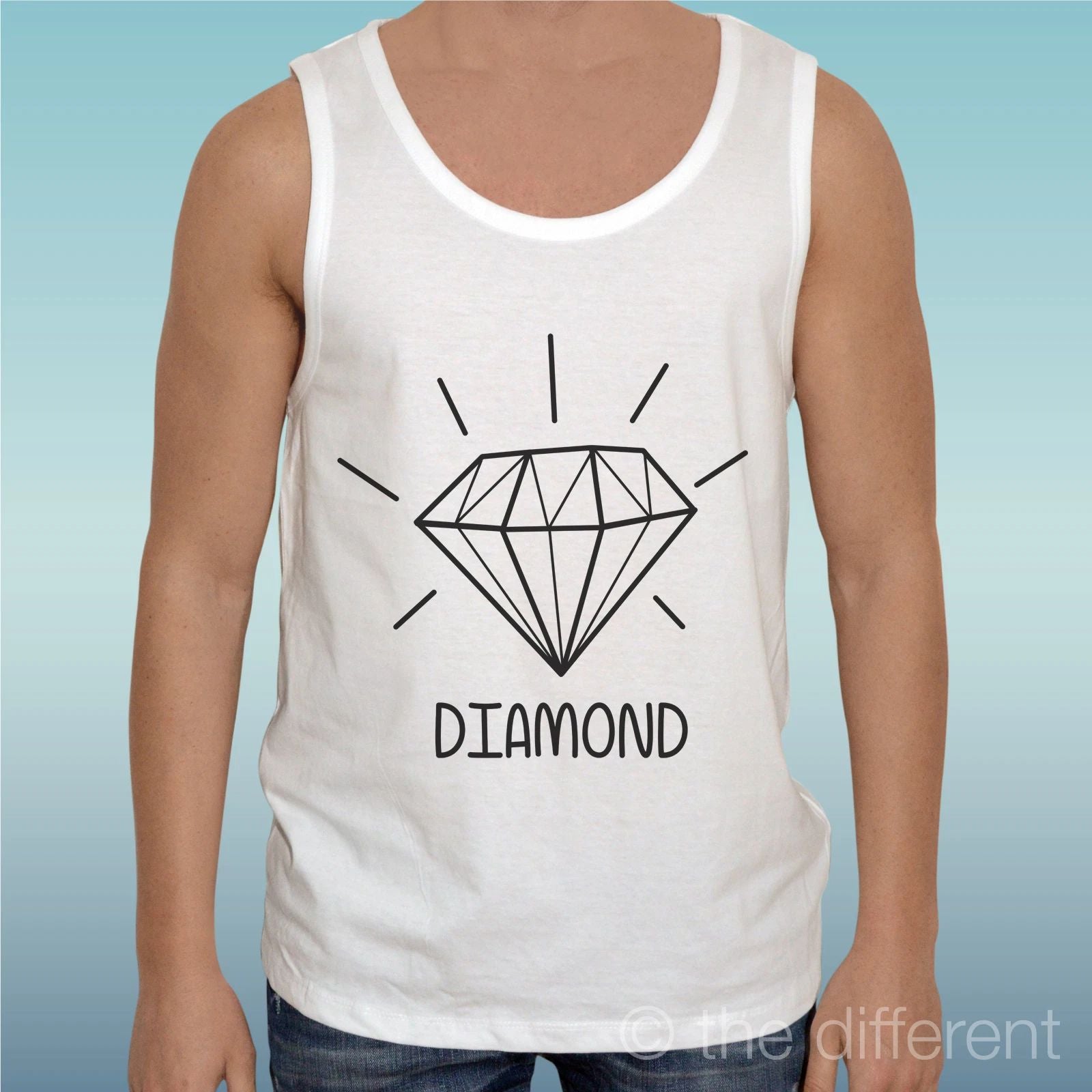 Canotta T-Shirt " Diamond Fashion Diamond " Gift Idea Road To Happiness Unisex T-shirt, Sweatshirt, Hoodie, Long Sleeve Tee - T-Shirt, Sweatshirt, Hoodie