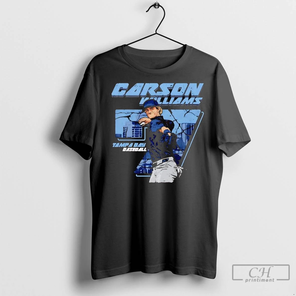 Premium Carson Williams Pitching Tampa Bay Rays Unisex T-shirt, Sweatshirt, Hoodie, Long Sleeve Tee - T-Shirt, Sweatshirt, Hoodie