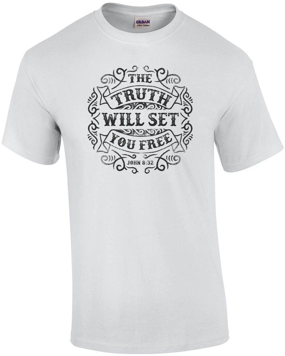 The Truth Will Set You Free John 8 32 Biblical T-Shirt Unisex T-shirt, Sweatshirt, Hoodie, Long Sleeve Tee - T-Shirt, Sweatshirt, Hoodie