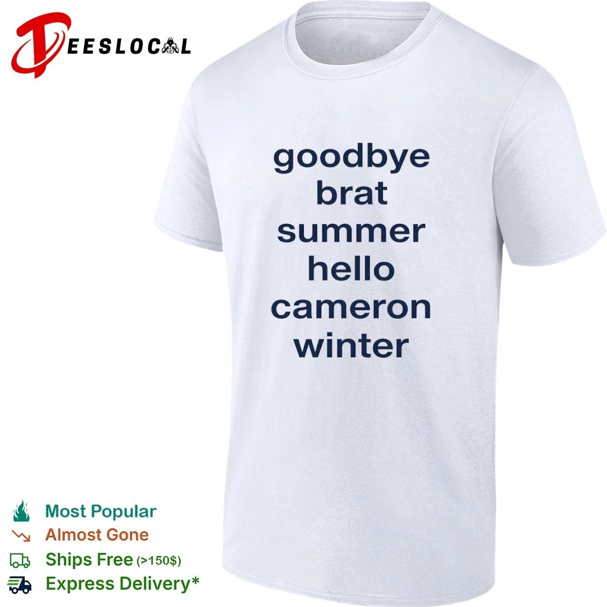 Goodbye Brat Summer Hello Cameron Winter T-shirt Unisex T-shirt, Sweatshirt, Hoodie, Long Sleeve Tee - T-Shirt, Sweatshirt, Hoodie