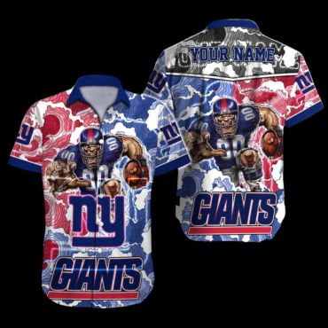 Personalized New York Giants Dynamic Waves Hawaiian Shirt Unisex T-shirt, Sweatshirt, Hoodie, Long Sleeve Tee - T-Shirt, Sweatshirt, Hoodie