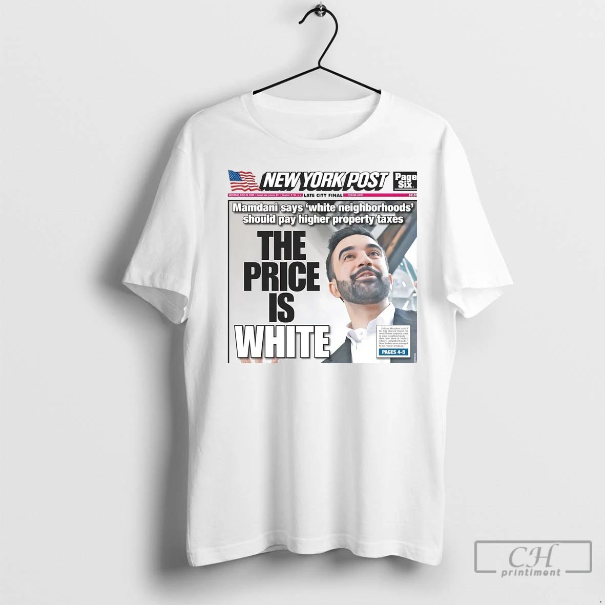 Premium Zohran Mamdani White Neighborhoods The Price Is White Unisex T-shirt, Sweatshirt, Hoodie, Long Sleeve Tee - T-Shirt, Sweatshirt, Hoodie