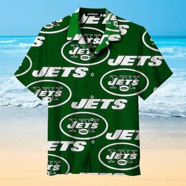 New York Jets Bold Logo Hawaiian Shirt Unisex T-shirt, Sweatshirt, Hoodie, Long Sleeve Tee - T-Shirt, Sweatshirt, Hoodie