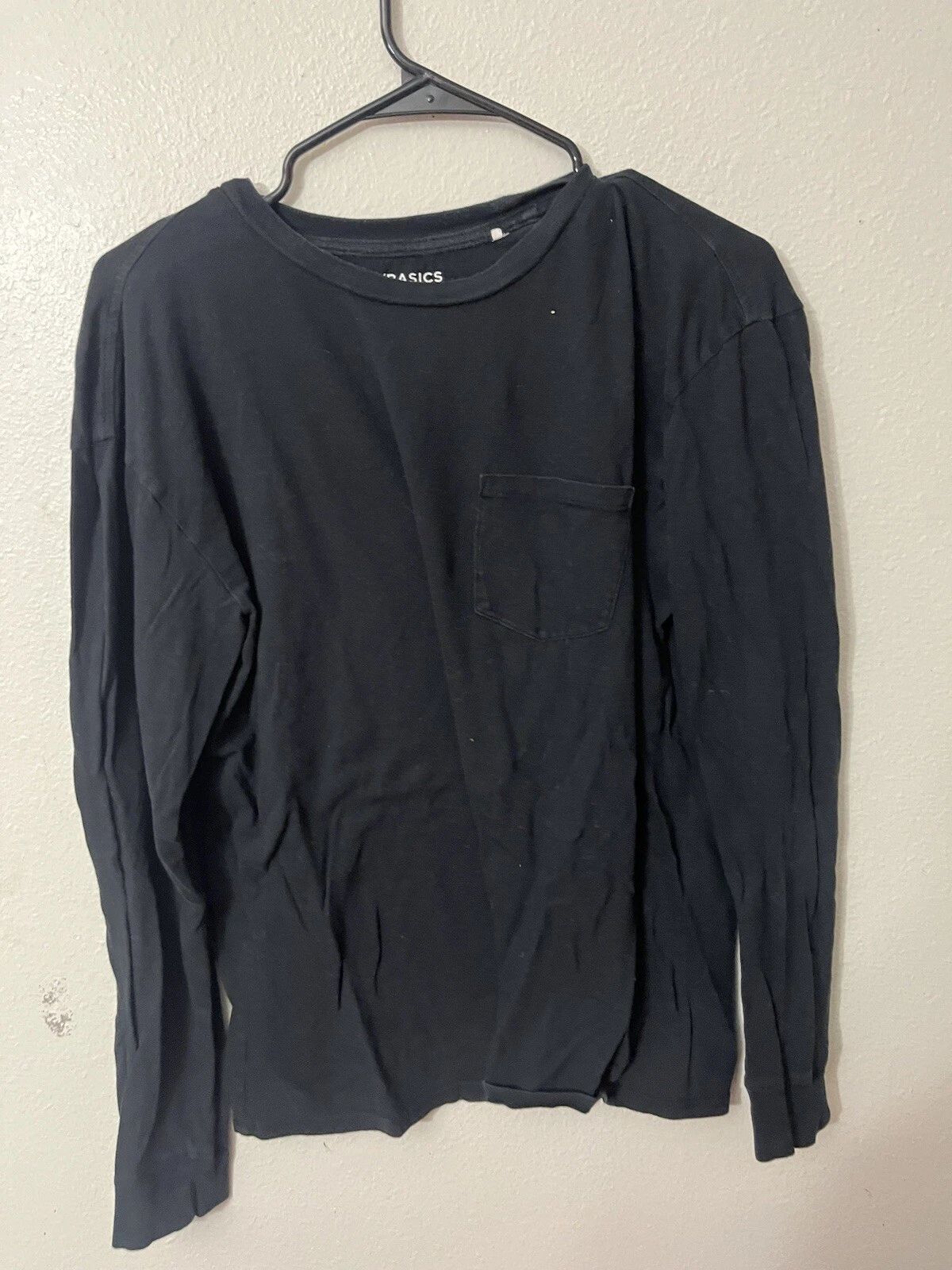 Pacsun PS Basics Long Sleeve T shirt Men Size M Soft Layer Pocket Trendy Black Unisex T-shirt, Sweatshirt, Hoodie, Long Sleeve Tee - T-Shirt, Sweatshirt, Hoodie