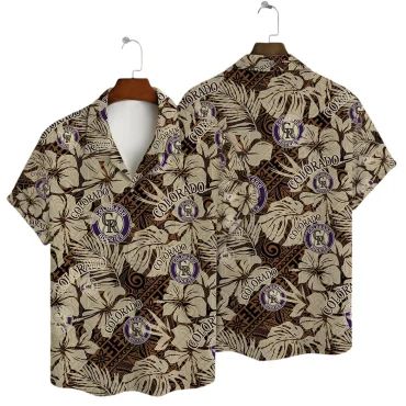 Colorado Rockies Island Fern Hawaiian Shirt Unisex T-shirt, Sweatshirt, Hoodie, Long Sleeve Tee - T-Shirt, Sweatshirt, Hoodie