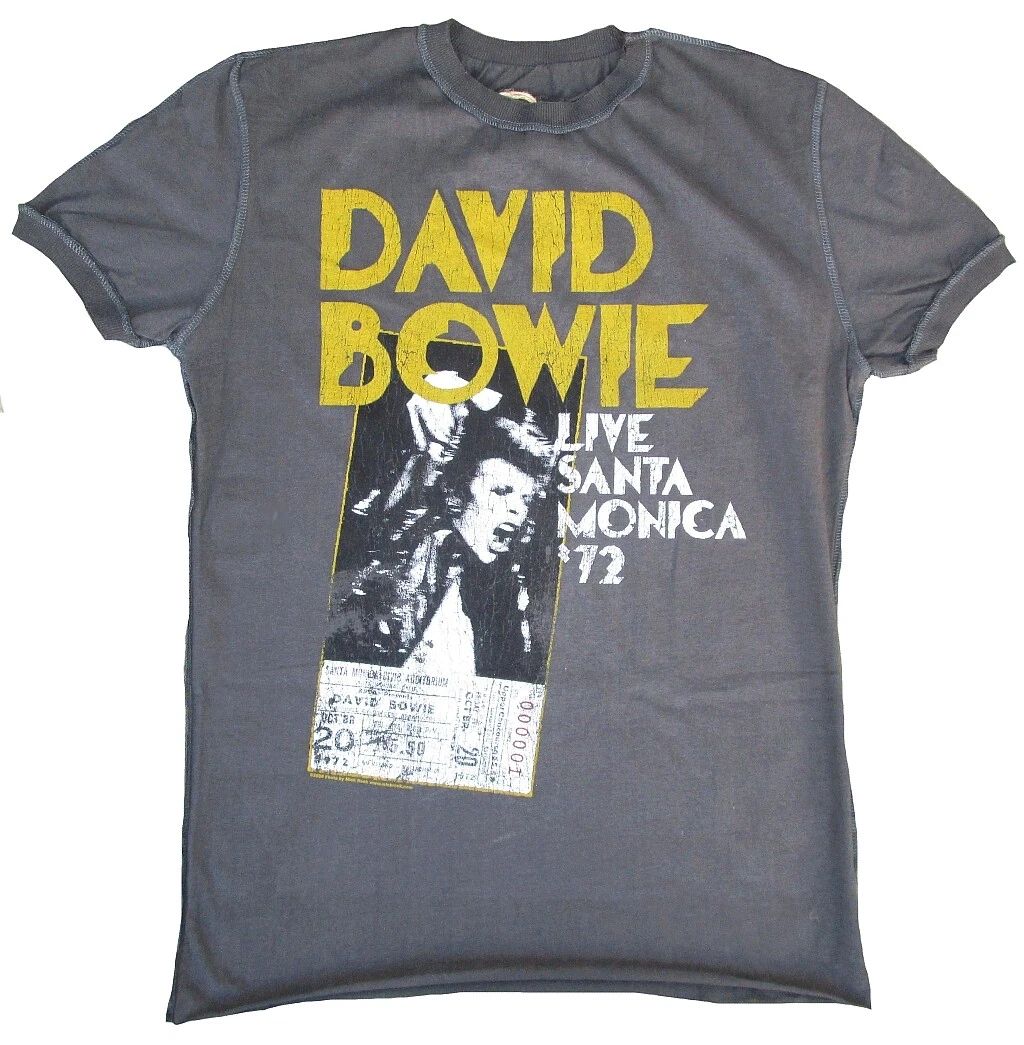 Amplified Vintage David Bowie Live Santa Monica 72 Star VIP T-Shirt S XL XXL Unisex T-shirt, Sweatshirt, Hoodie, Long Sleeve Tee - T-Shirt, Sweatshirt, Hoodie
