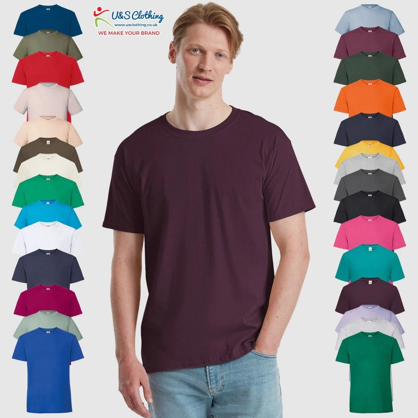 Fruit of the Loom Men's Ringspun Premium T-Shirt Soft Cotton Plain Tee T Shirt Unisex T-shirt, Sweatshirt, Hoodie, Long Sleeve Tee - T-Shirt, Sweatshirt, Hoodie