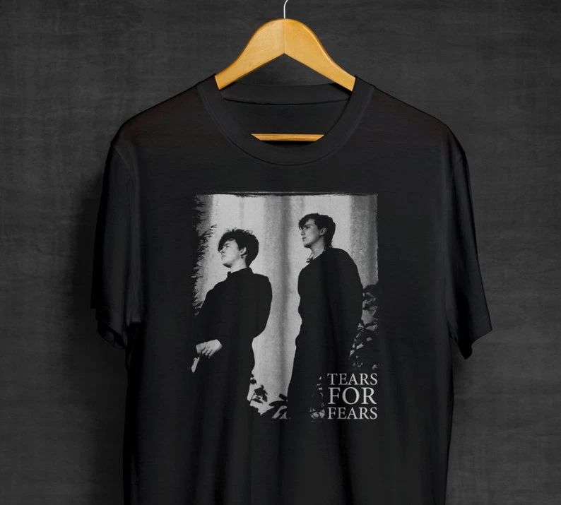 Tears For Fears Black T-Shirt | Band Shirts | Synthpop | New Wave | Pop Rock Unisex T-shirt, Sweatshirt, Hoodie, Long Sleeve Tee - T-Shirt, Sweatshirt, Hoodie