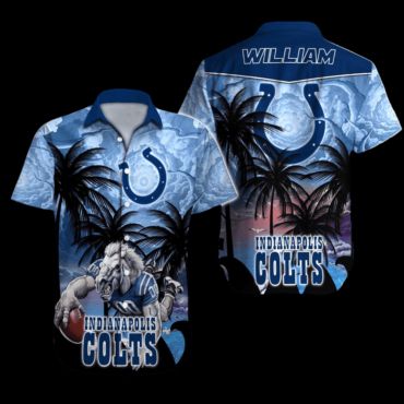 Indianapolis Colts Royal Blue Aloha Shirt Unisex T-shirt, Sweatshirt, Hoodie, Long Sleeve Tee - T-Shirt, Sweatshirt, Hoodie